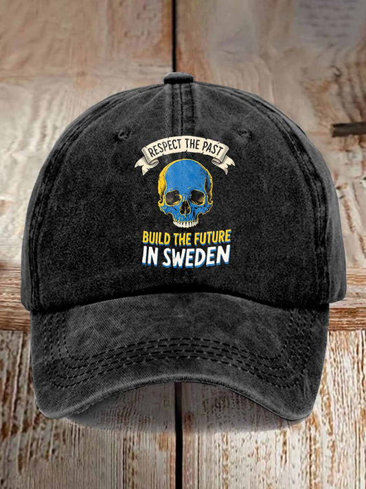Herrretro svenskt tematryckt случайни кепс