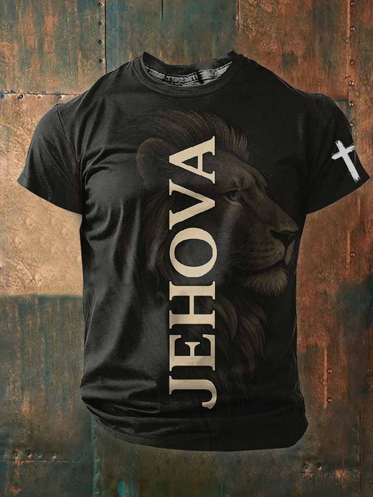Мъжки вяра печат случайни тениска