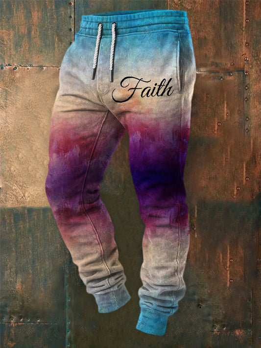 Ретро вяра печат случайни панталони