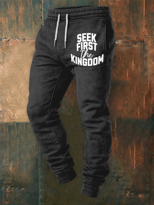 Ретро вяра печат случайни панталони