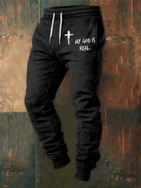 Ретро вяра печат случайни панталони