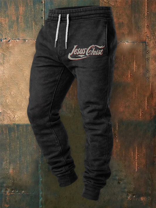 Ретро вяра печат случайни панталони