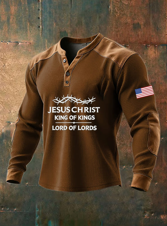 Мъжки реколта вяра случайни henley