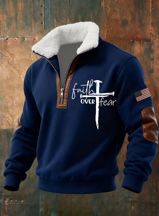 Мъжки реколта изкуство вяра случайни суитчър