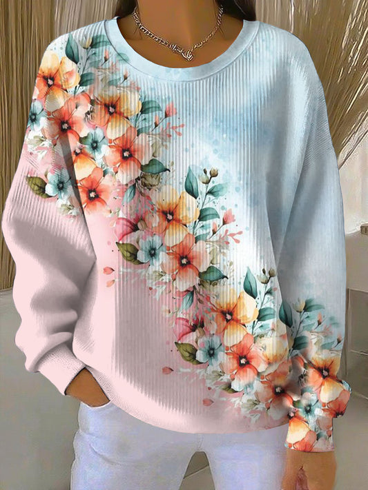 Живи цветни цветни цветни суитчър за жени