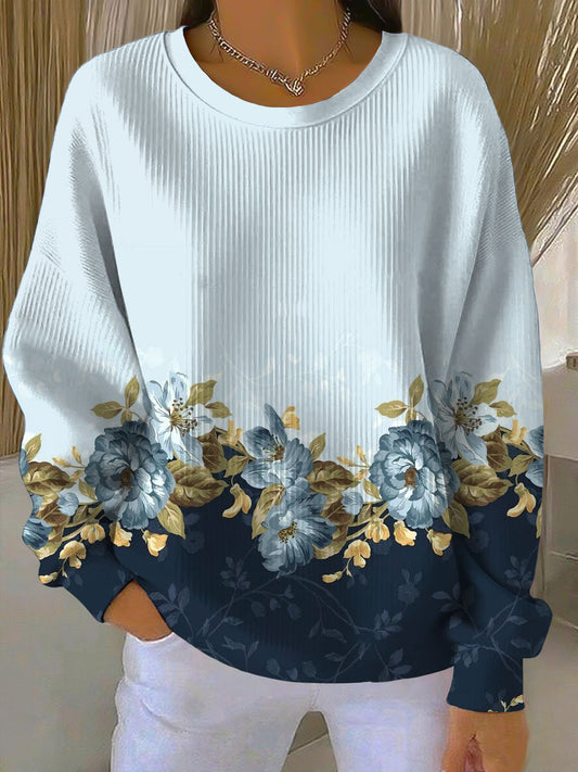 Класически синьо и жълто цветни суитчър за жени