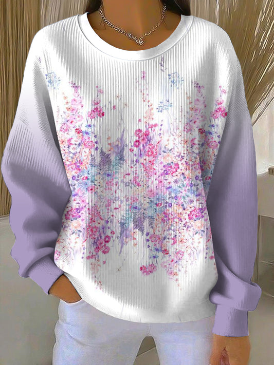 Мечтания лилаво цветна суитчър за жени