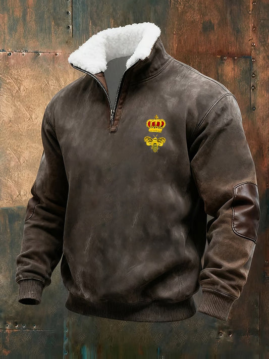 Мъжки ретро бизнес случайни удебелена суитчър