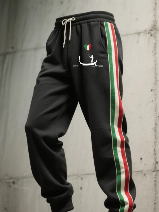 Мъжки реколта изкуство печат възпоменателни панталони