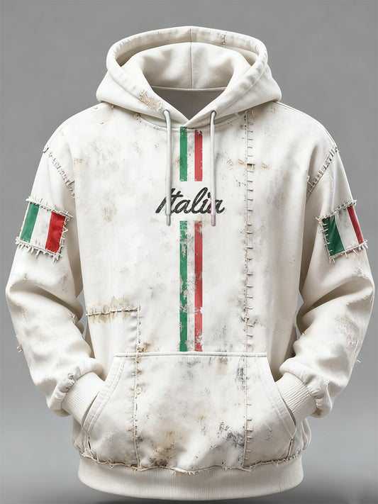 Мъжки ретро изкуство печат възпоменателна суитчър