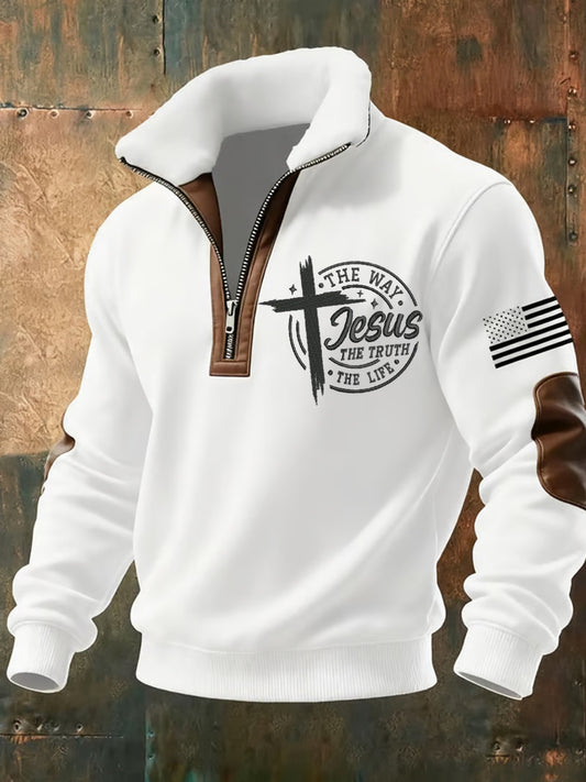 Мъжки реколта изкуство вяра случайни суитчър