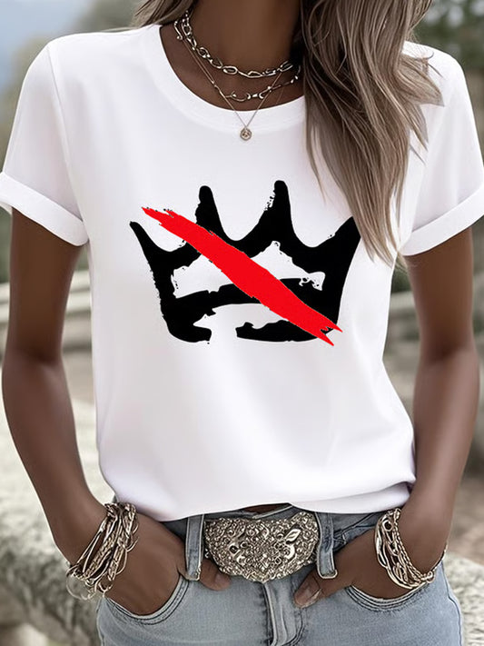 Жените fdt не крале печатни случайни тениска