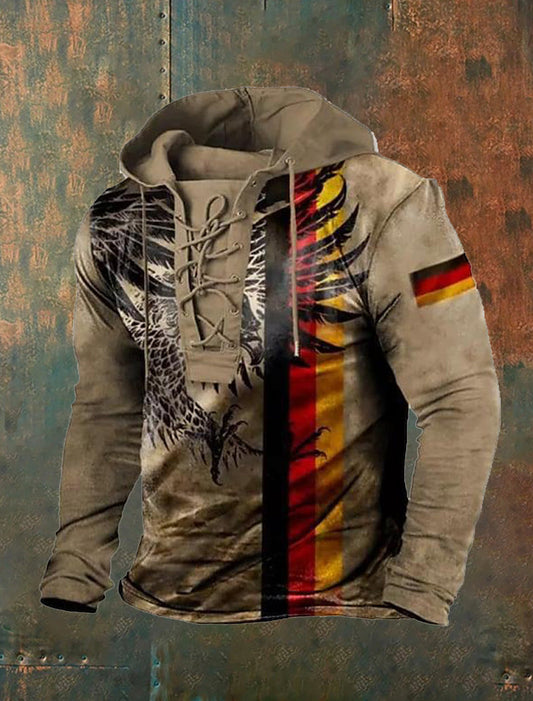 Мъжки ретро изкуство печат случайни отгоре