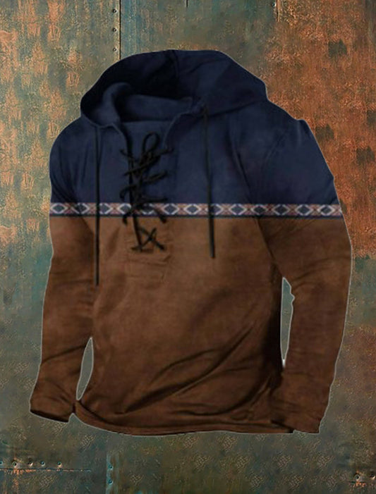 Мъжки ретро изкуство печат случайни отгоре