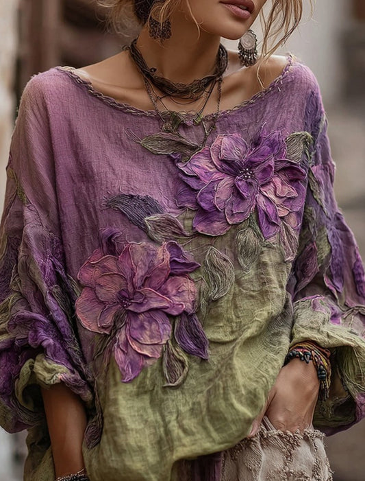 Жените ретро бохемски случайни топ