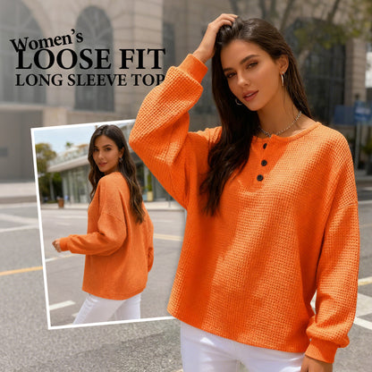 Дамска блуза с дълъг ръкав и свободна кройка