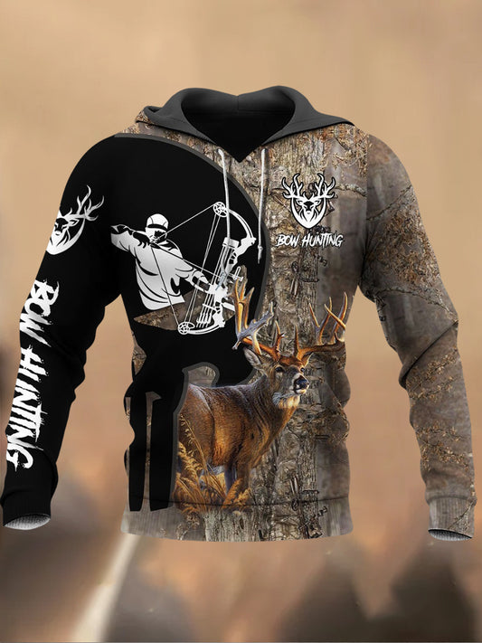 Мъжки ретро печатни случайни суитчър