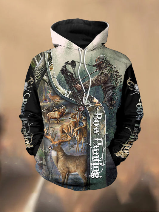 Мъжки ретро печатни случайни суитчър