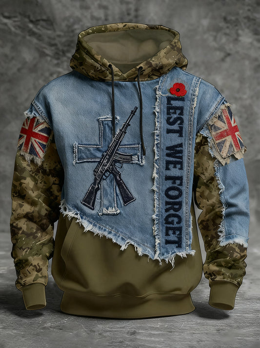Ден за възпоменание на мъжете "забрави ме не" мак hoodie