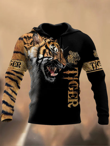 Мъжки ретро печатни случайни суитчър