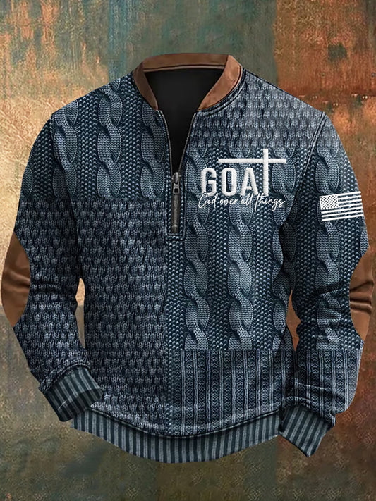 Мъжки реколта изкуство вяра случайни суитчър