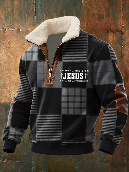 Мъжки реколта изкуство вяра случайни суитчър