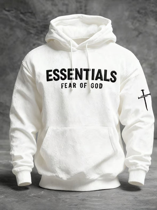 Мъжки реколта изкуство вяра случайни качулка