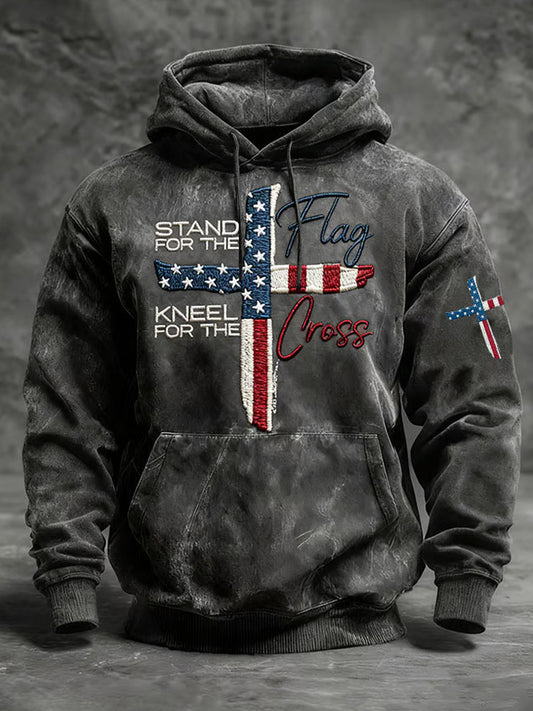 Мъжки реколта изкуство вяра случайни качулка